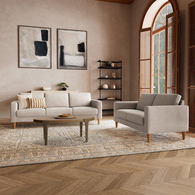 Nord sofasæt fra Hjort Knudsen i Brego stof farve 35901 Cream