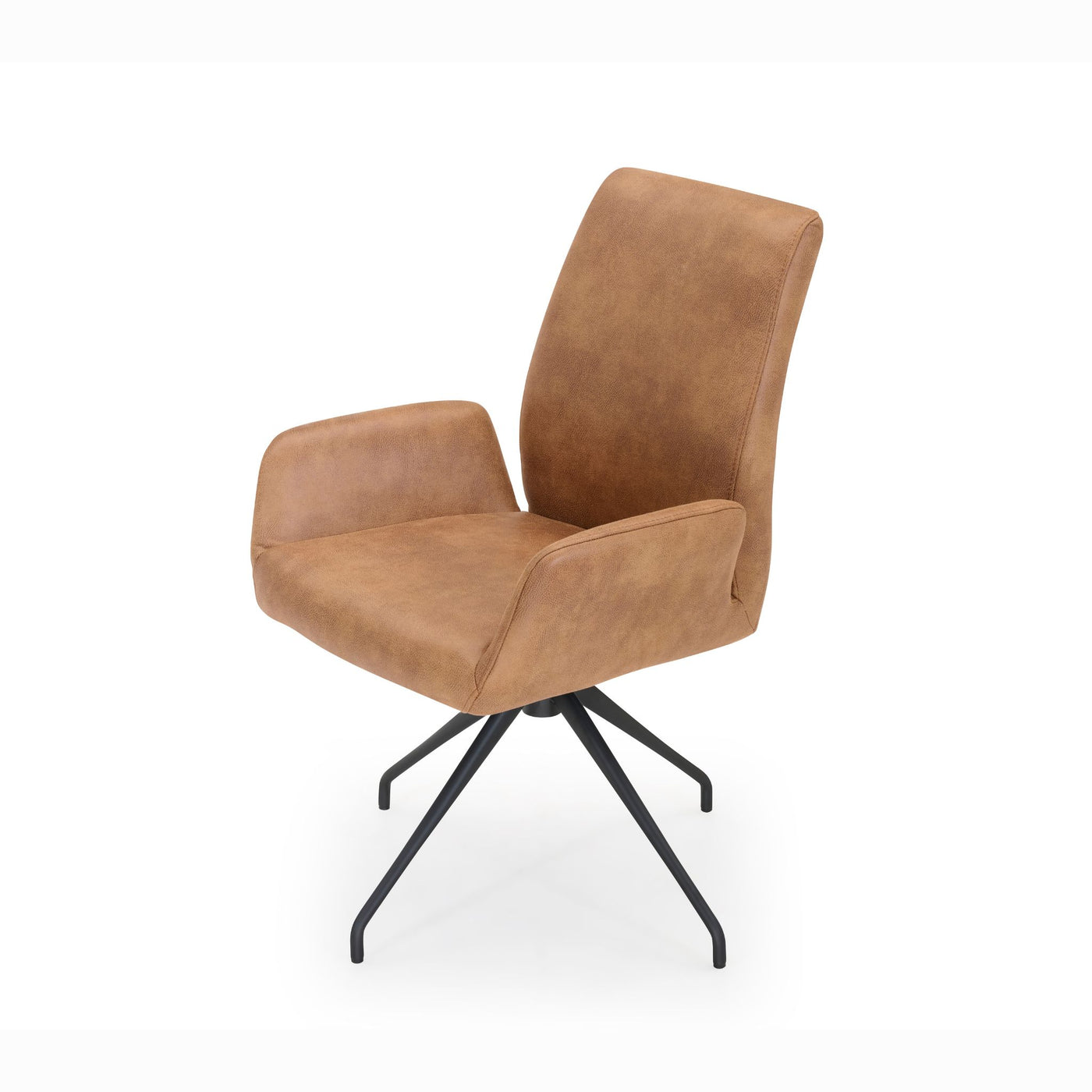 Oakland High spisebordsstole fra Hjort Knudsen med høj ryg, sort stel og materiale i Kentucky stof.