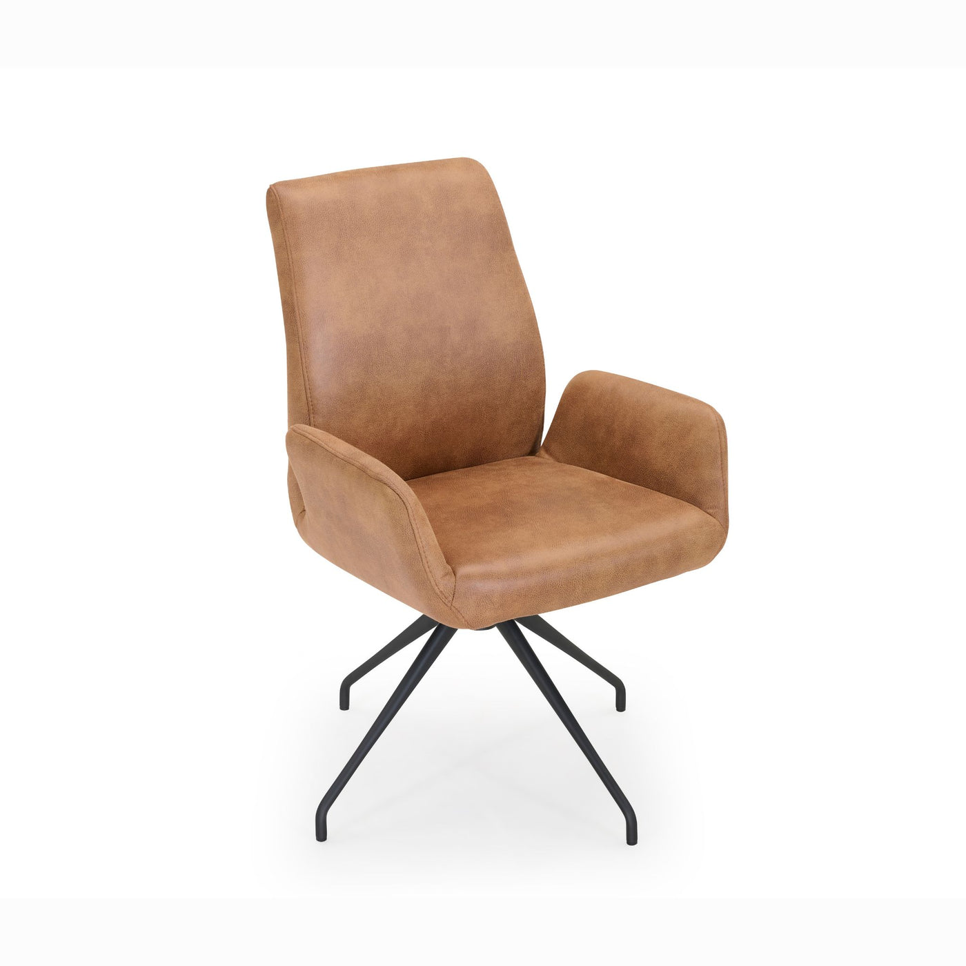 Oakland High spisebordsstole fra Hjort Knudsen med høj ryg, sort stel og materiale i Kentucky stof.