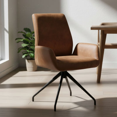 Oakland High spisebordsstole fra Hjort Knudsen med høj ryg, sort stel og materiale i Kentucky stof.