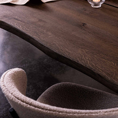 Arki Ram Steel Comfort spisebordsstol i stof med sorte stålben fra Kristensen & Kristensen