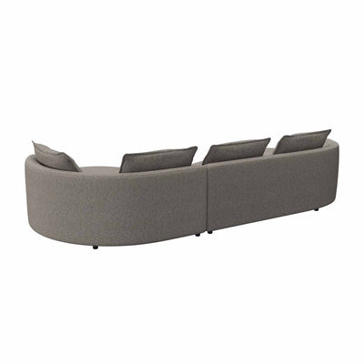 Samone XL chaiselongsofa fra Favn Living i Roma boucle stof i lys brunlig nuance