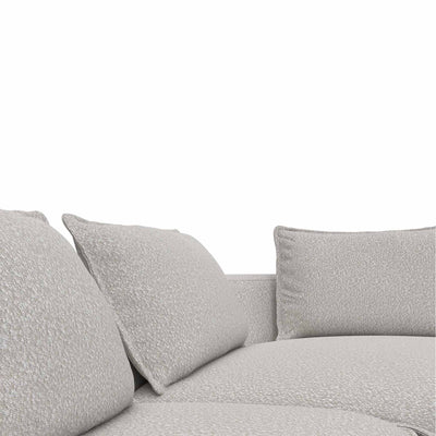 Samone chaiselong sofa fra FLEXLUX i off white bouclestof