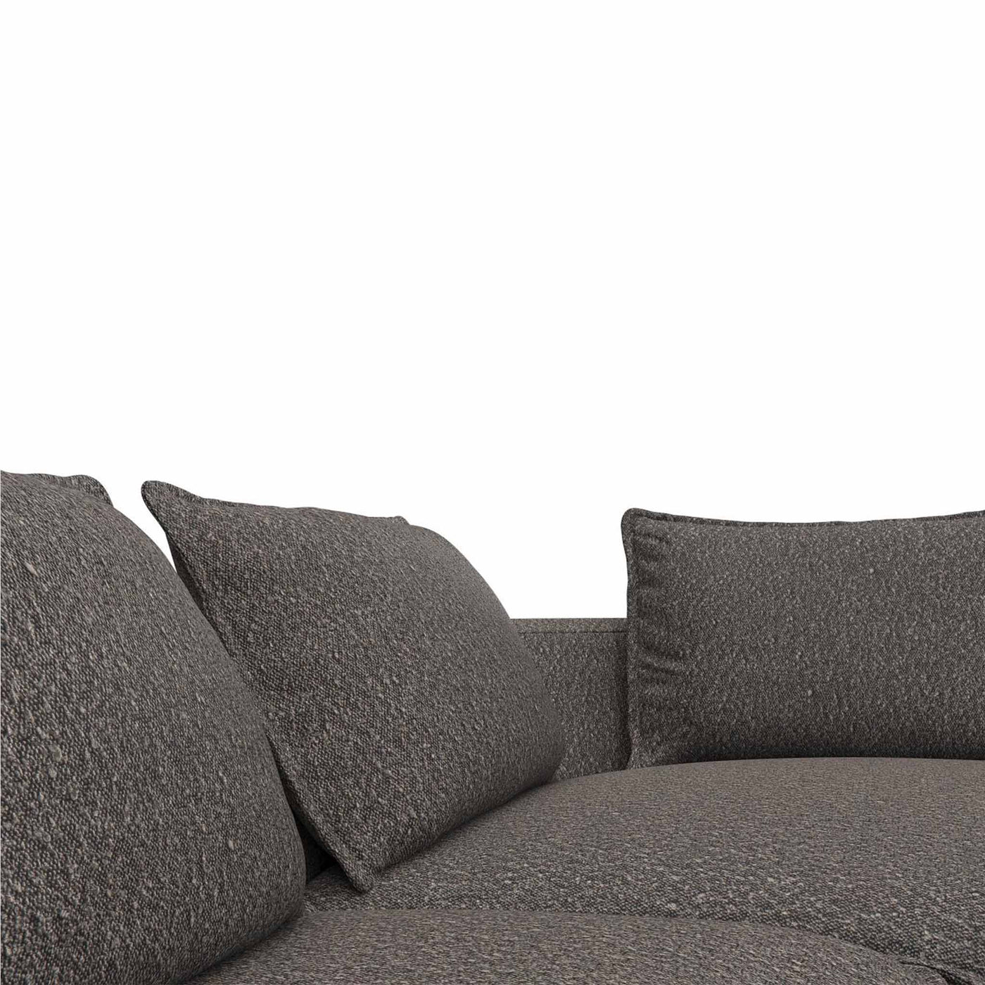 Samone chaiselong sofa fra FLEXLUX i nougat bouclestof.