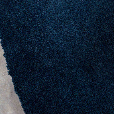 Sensation rundt luv tæppe i blå fra HC Tæpper