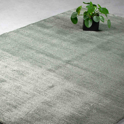 Sensation microfiber luv tæppe i grøn fra HC Tæpper