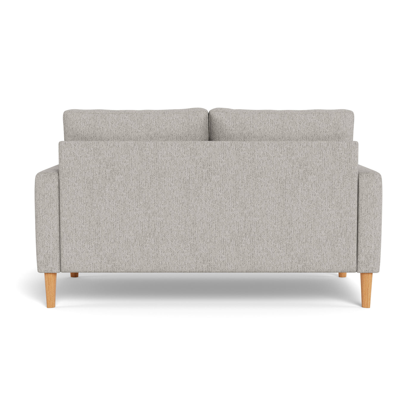 Vigsø sofasæt fra Top-line i Mito stof i farven 03 Light grey med ben i naturolieret egetræ