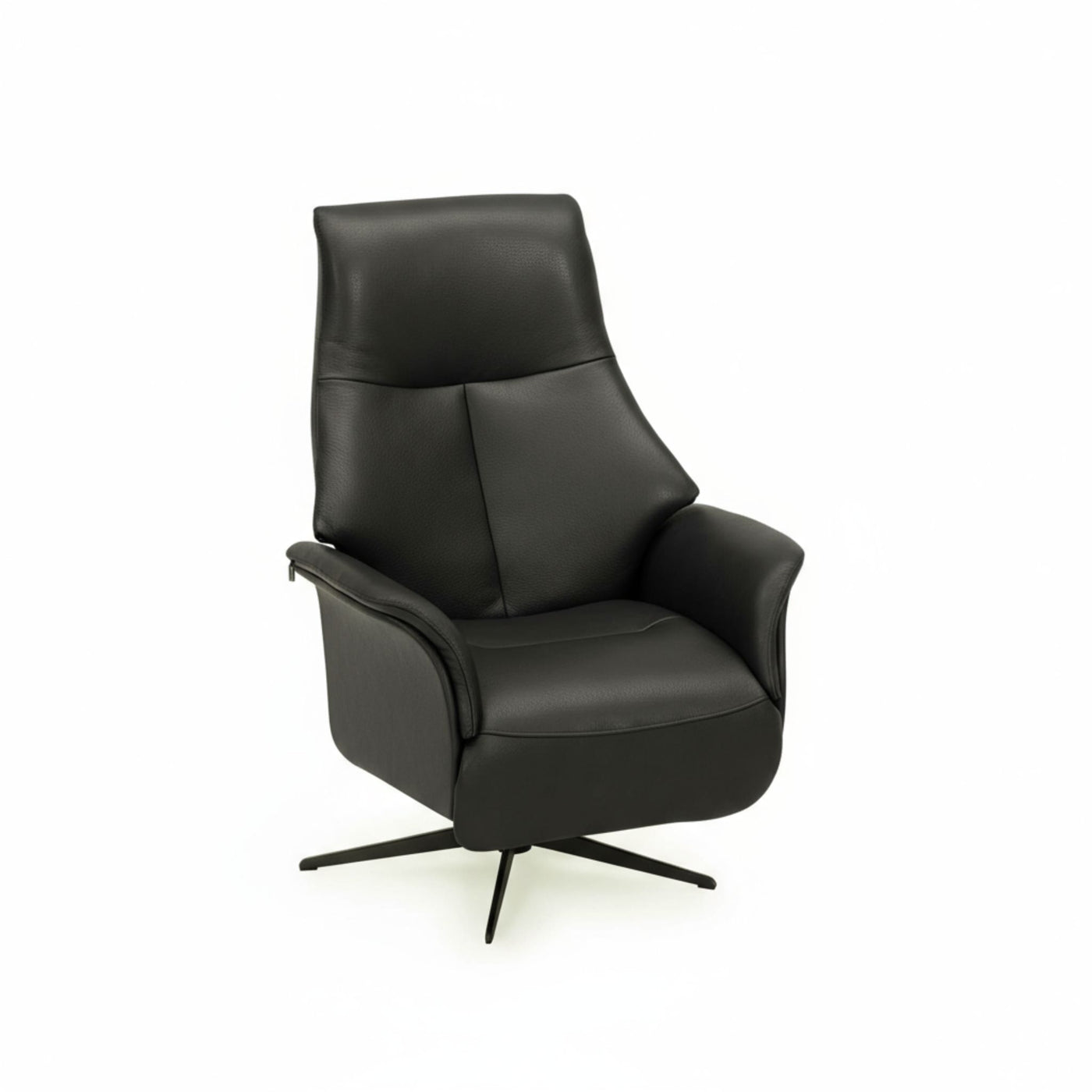 Anna lænestol med manuel recliner fra Skagen Studio i sort Anilux læder