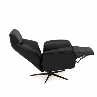 Anna lænestol med manuel recliner fra Skagen Studio i sort Anilux læder