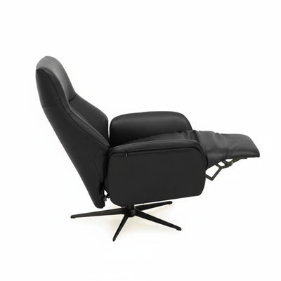 Anna lænestol med manuel recliner fra Skagen Studio i sort Anilux læder