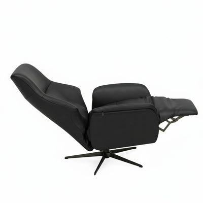 Anna lænestol med manuel recliner fra Skagen Studio i sort Anilux læder