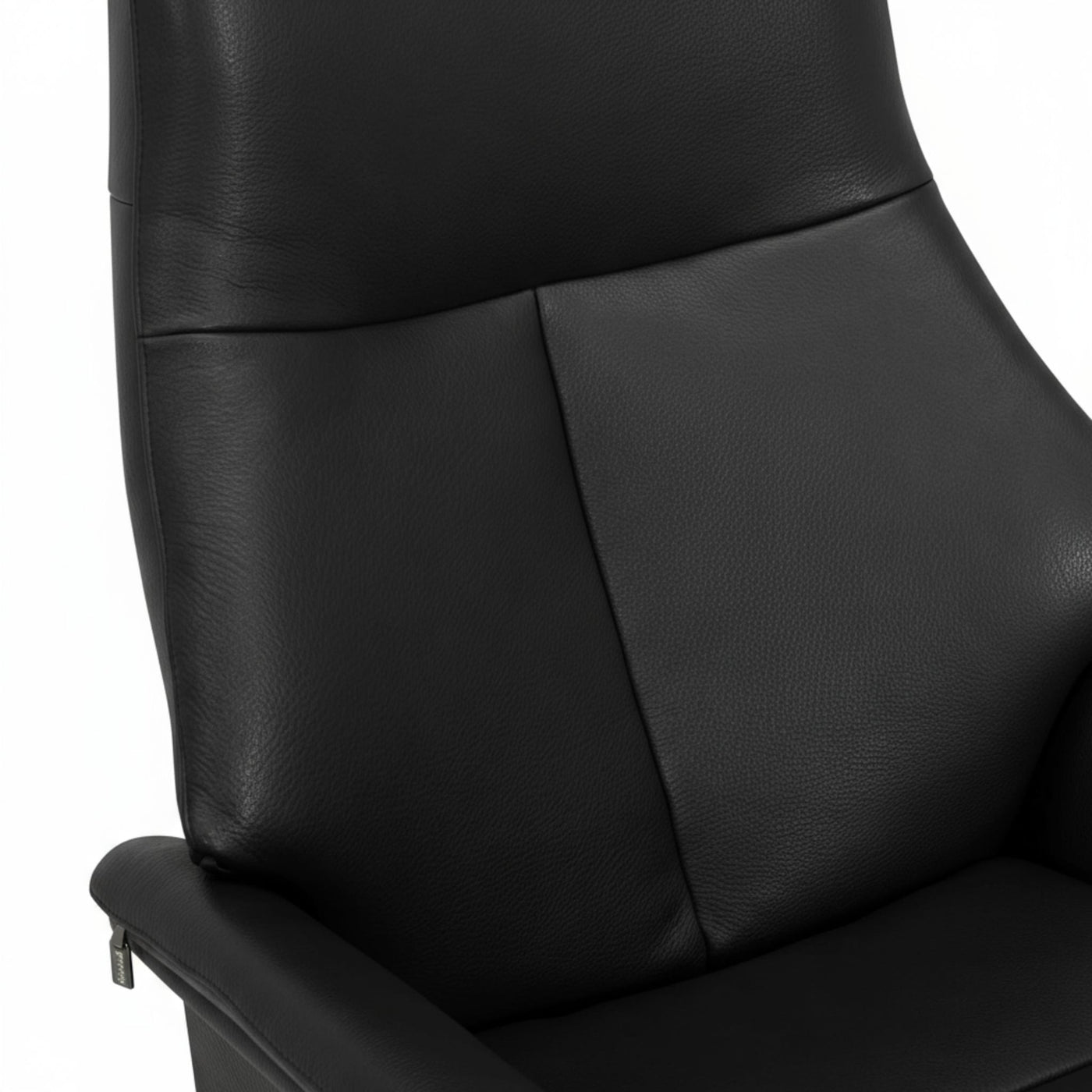 Anna lænestol med manuel recliner fra Skagen Studio i sort Anilux læder