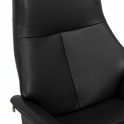 Anna lænestol med manuel recliner fra Skagen Studio i sort Anilux læder