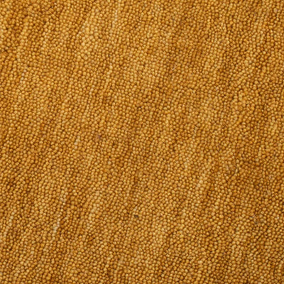 Skagen håndvævet uldtæppe i gul fra HC Tæpper