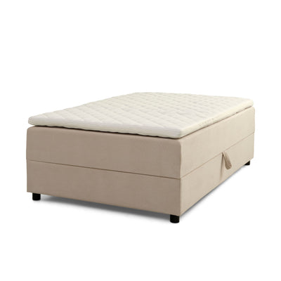 Space Dreams seng med opbevaring 140 x 200 cm. i Lisboa stof i farven Beige