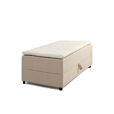 Space Dreams seng med opbevaring 80 x 200 cm. i Lisboa stof i farven Beige