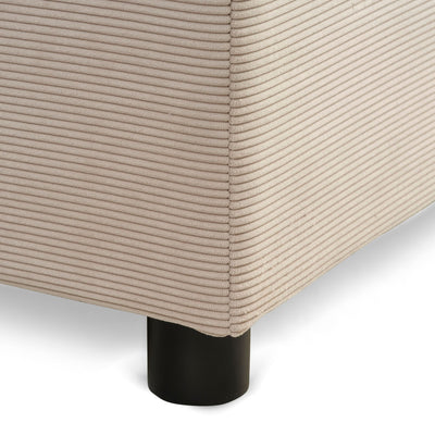 Space Dreams seng med opbevaring 120 x 200 cm. i Lisboa stof i farven Beige