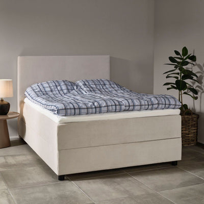 Space Dreams sengegavl 120 cm i beige Lisboa stof