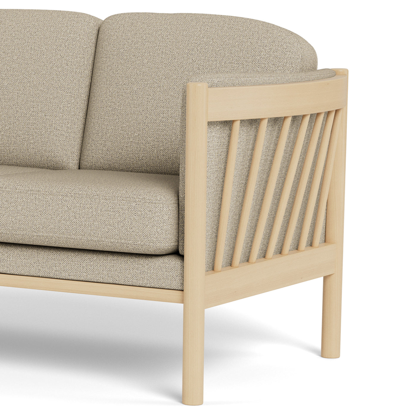 Julie tremme sofasæt i beige unite stof  fra Topline