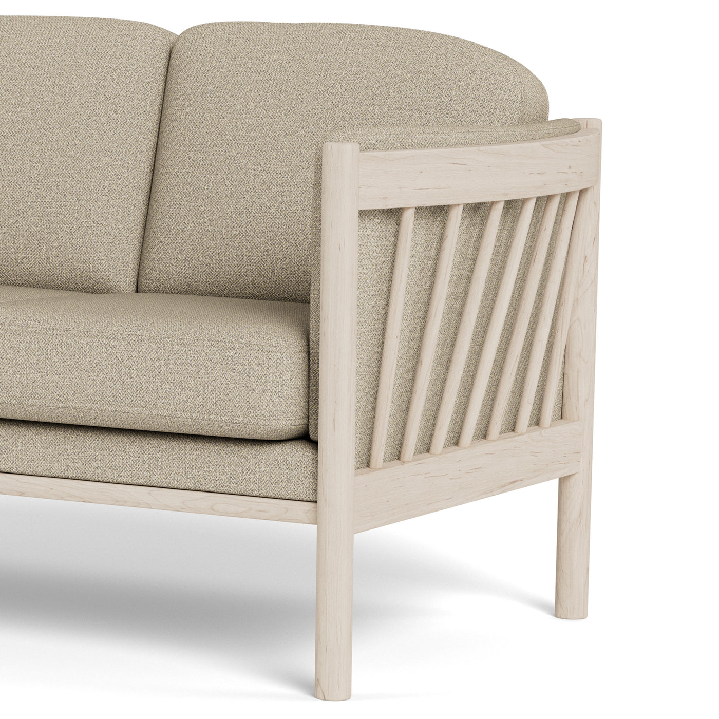 Julie tremme sofasæt i beige unite stof  fra Topline