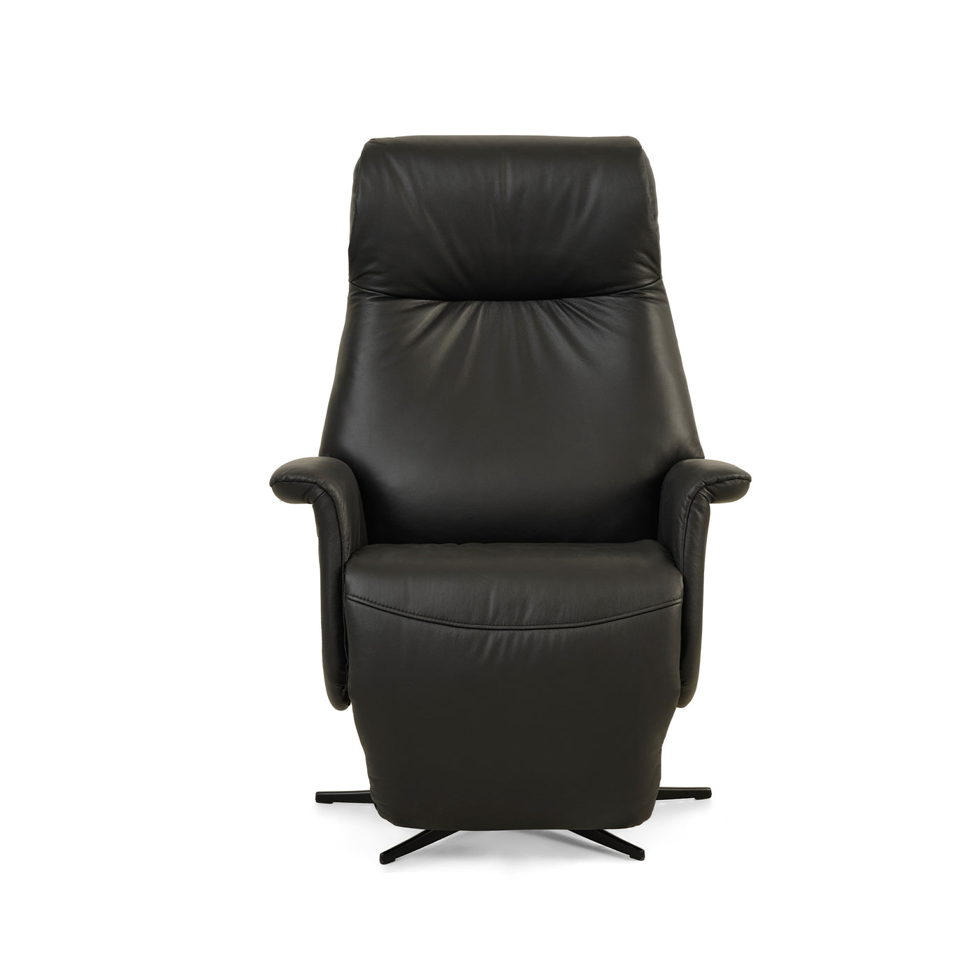 Tristan lænestol med recliner i sort læder / PVC fra Lexpo