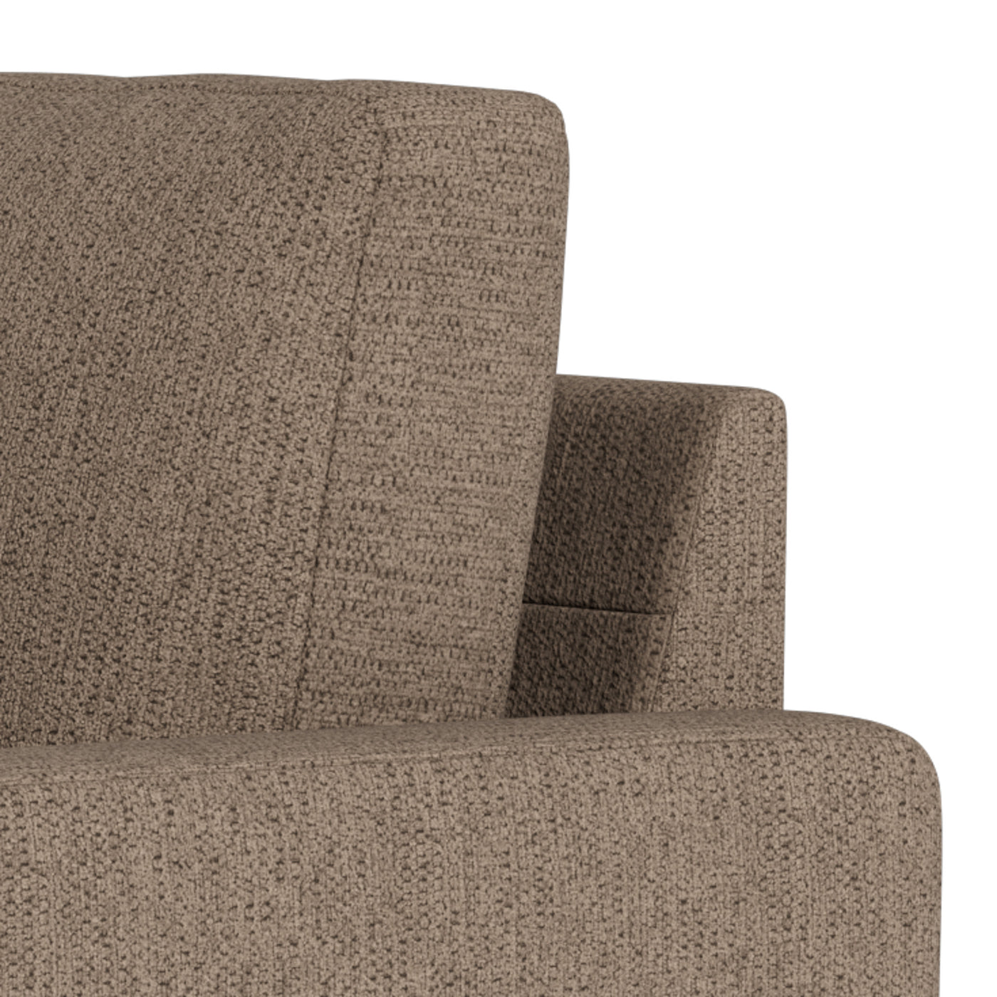 Vigsø sofasæt fra Top-line i Mito stof i farven 14 Medium Brown med ben i naturolieret egetræ