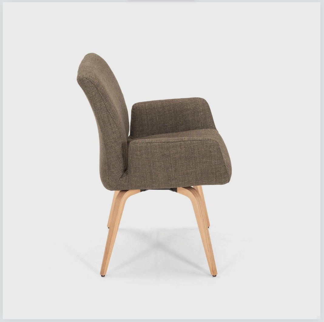 Oakland spisebordsstol fra Hjort Knudsen i grønt stof