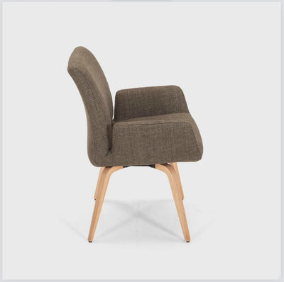 Oakland spisebordsstol fra Hjort Knudsen i grønt stof