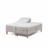 Opus Elite elevationsseng i str. 160 x 200 cm med stof i elegant sandfarve.