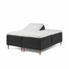 Opus Elite boxelevationsseng i str. 180 x 200 cm med stof i populær antracit farve.