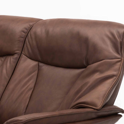 Barsø 3+2-personers sofa i brunt læder fra Hjort Knudsen