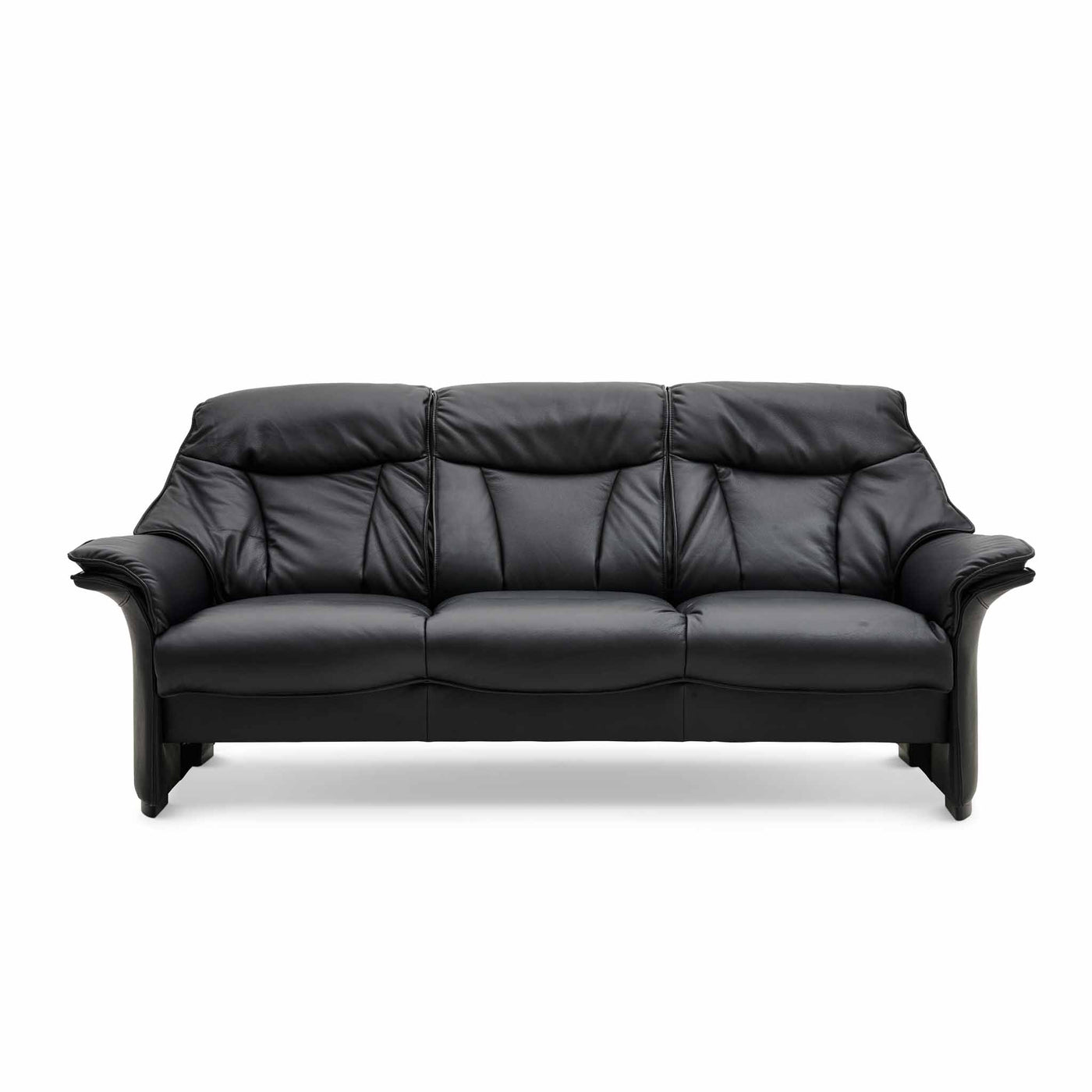 Barsø 3-personers sofa i sort læder fra Hjort Knudsen