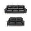 Agersø 3+2 pers. sofa i sort læder fra Hjort Knudsen