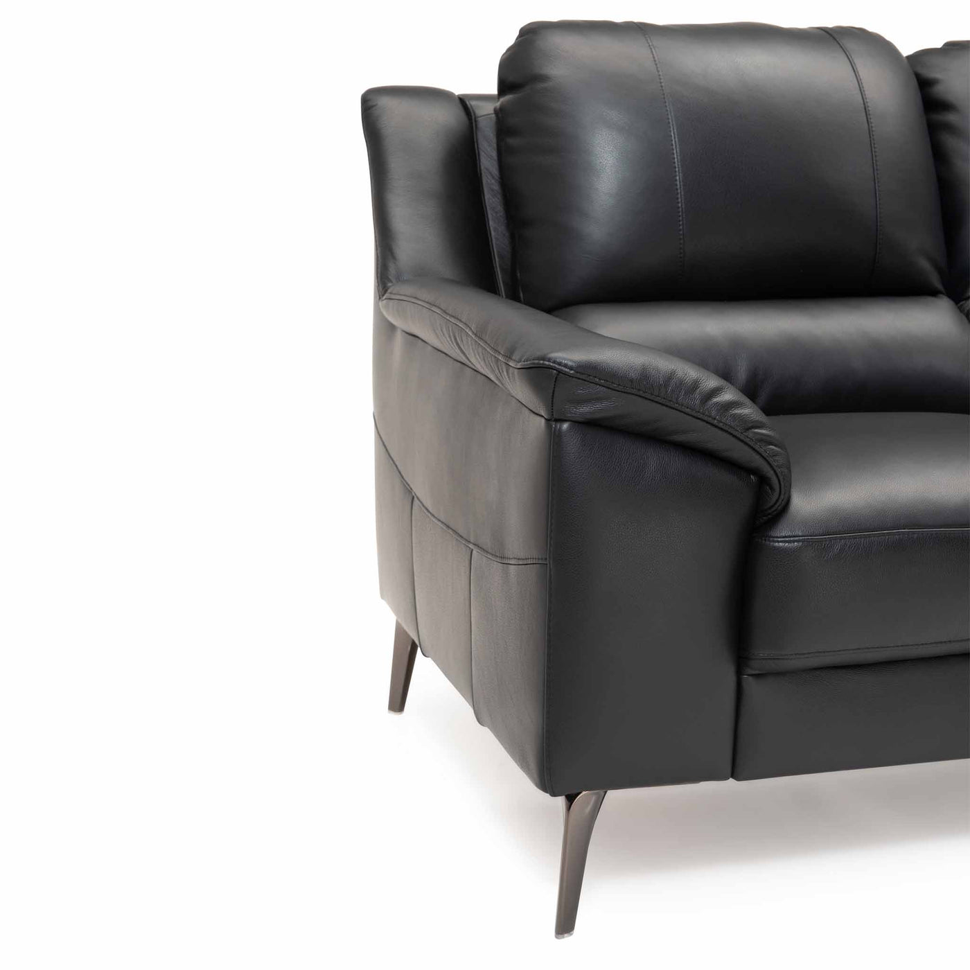 Agersø 2 pers. sofa i sort læder fra Hjort Knudsen