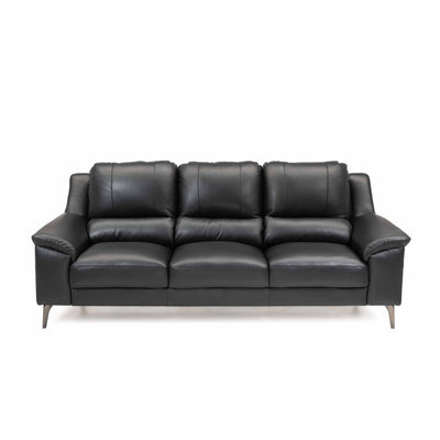 Agersø 3 pers. sofa i sort læder fra Hjort Knudsen