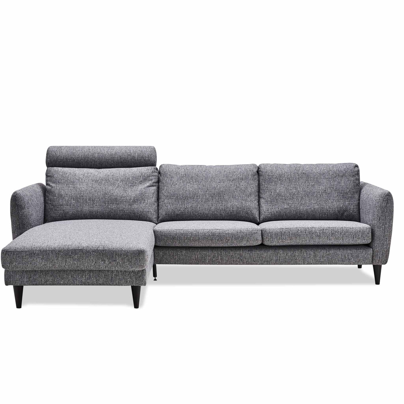 Skyline chaiselong sofa i gråblå stof fra Hjort Knudsen
