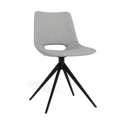 Cayman spisebordsstol i stof med pulverlakeret stålben fra Canett Furniture