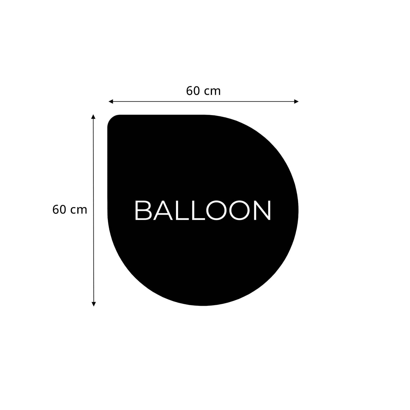 Balloon sofabord 60x60 cm i nano laminat med ben i røget eg fra Thomsen Furniture