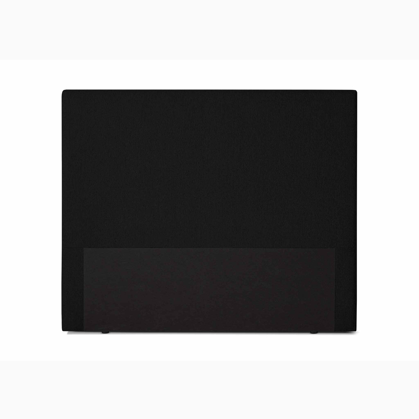 Curve Basic sengegavl fra Opus i 140 cm og betrukket med stof i sort farve.