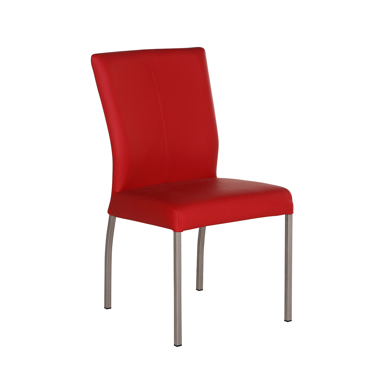 Just Ciro spisebordsstol i rød taurus læder.