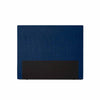 Curve sengegavl fra Opus i 120 cm og betrukket med stof i flot blå farve.