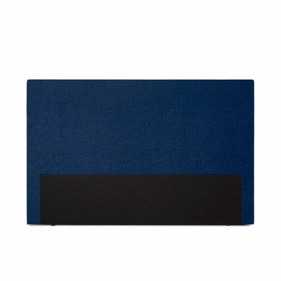 Curve sengegavl fra Opus i 180 cm betrukket med stof i flot blå farve.