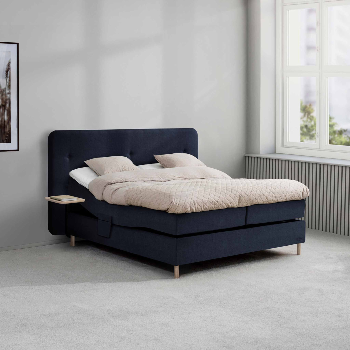 Ambassadør Aqtive I boxelevationsseng fra Jensen 180 x 200 cm