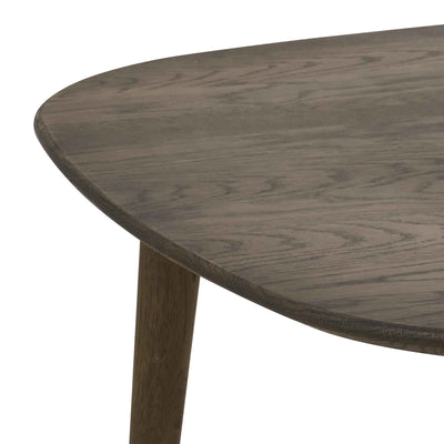 Oak sofabord 80x80cm i røget eg fra Thomsen Furniture