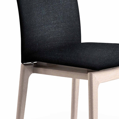 Skovby SM 63 spisebordsstol i hvidolieret eg med grå stof