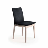 Skovby SM 63 spisebordsstol i hvidolieret eg med grå stof