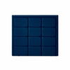 Square sengegavl fra Opus i 140 cm betrukket med stof i flot blå farve.