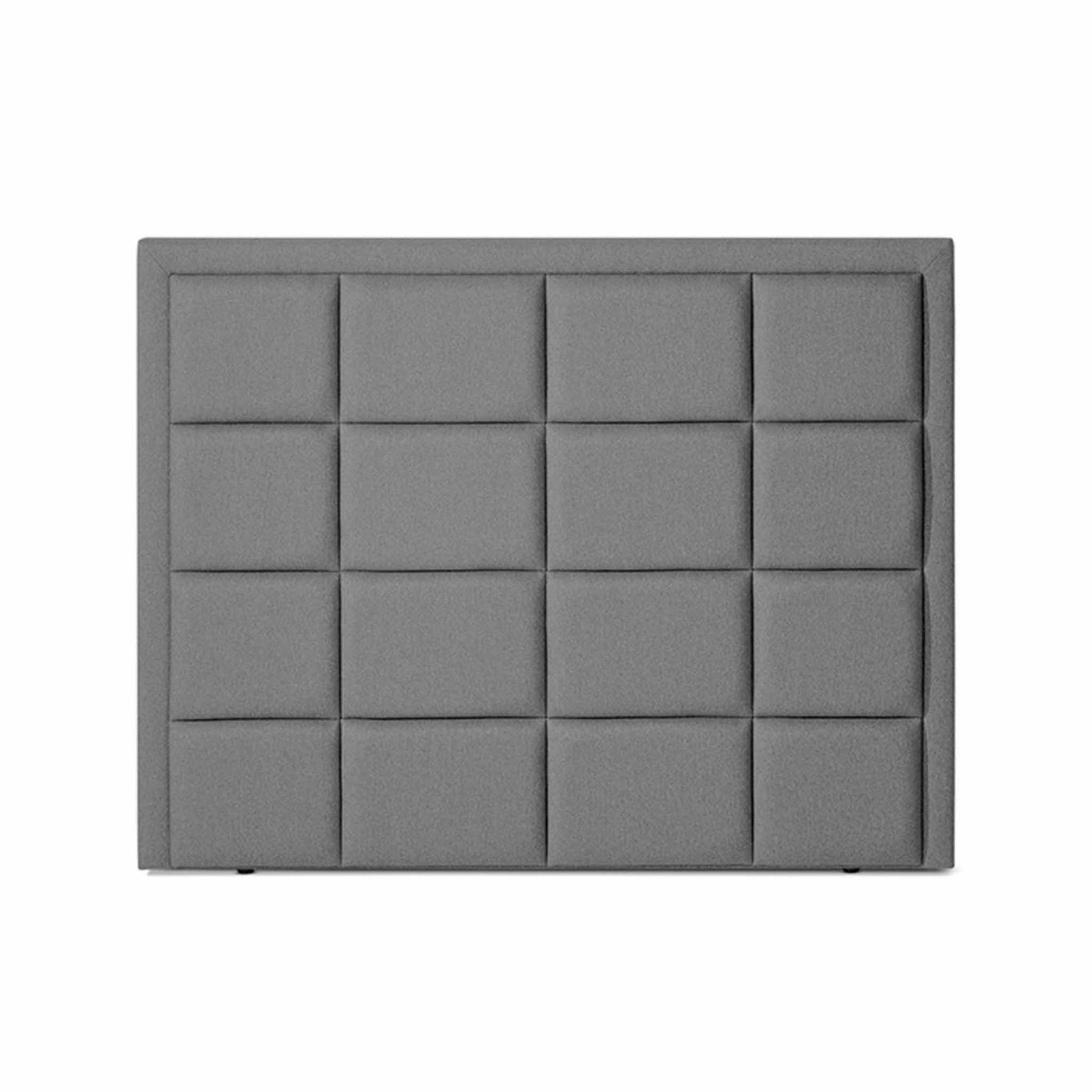 Square sengegavl fra Opus i 160 cm betrukket med stof i stilren grå farve.